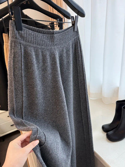 Luxurious Cashmere Wide-Leg Pants™