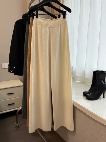 Luxurious Cashmere Wide-Leg Pants™