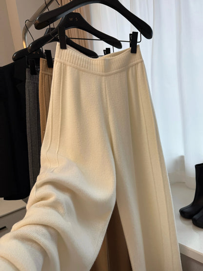 Luxurious Cashmere Wide-Leg Pants™